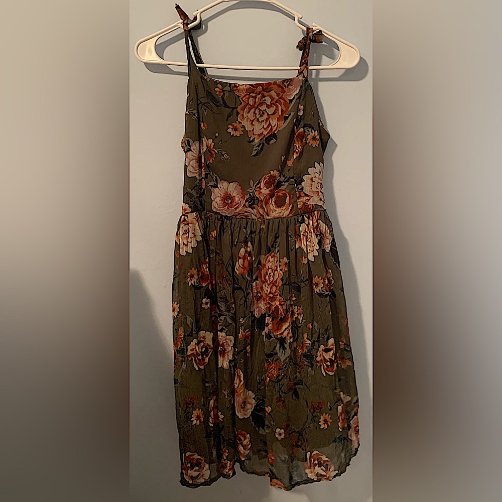 Green Floral Dress